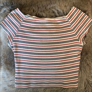 Brandy Melville Striped Crop Top